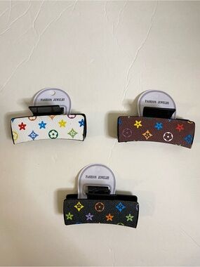 Ladies Multicolor Patterned Fashion Hair Clips